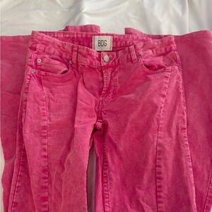 BDG Bright Pink Corduroy Trousers